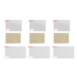 Screen Protector Compatible with New 3DS XL LL Console Handheld System, Full Coverage Scratch Resistant Screen Protective Film, 3 Sets Game Machine Screen Film