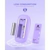RAPIQUE - mouse inalámbrico Bluetooth, morado, 1600 DPI, larga vida