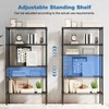OLIXIS 5 Tier Storage Shelves, Metal Wire Rack Shelving Unit,