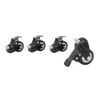 PROGRESSIVE AUTOMATIONS DA-11-Black Wheels for Desk, Black