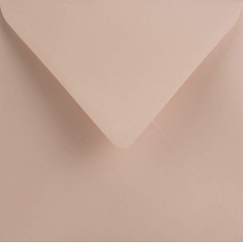 Netuno 25 Square Envelopes Pale Pink 153 x 153 mm 115 g Sirio Colour Nude Square Envelopes Beautiful Invitation Envelopes Elegant for Birthday Wedding Christening Wedding Invitation Envelope