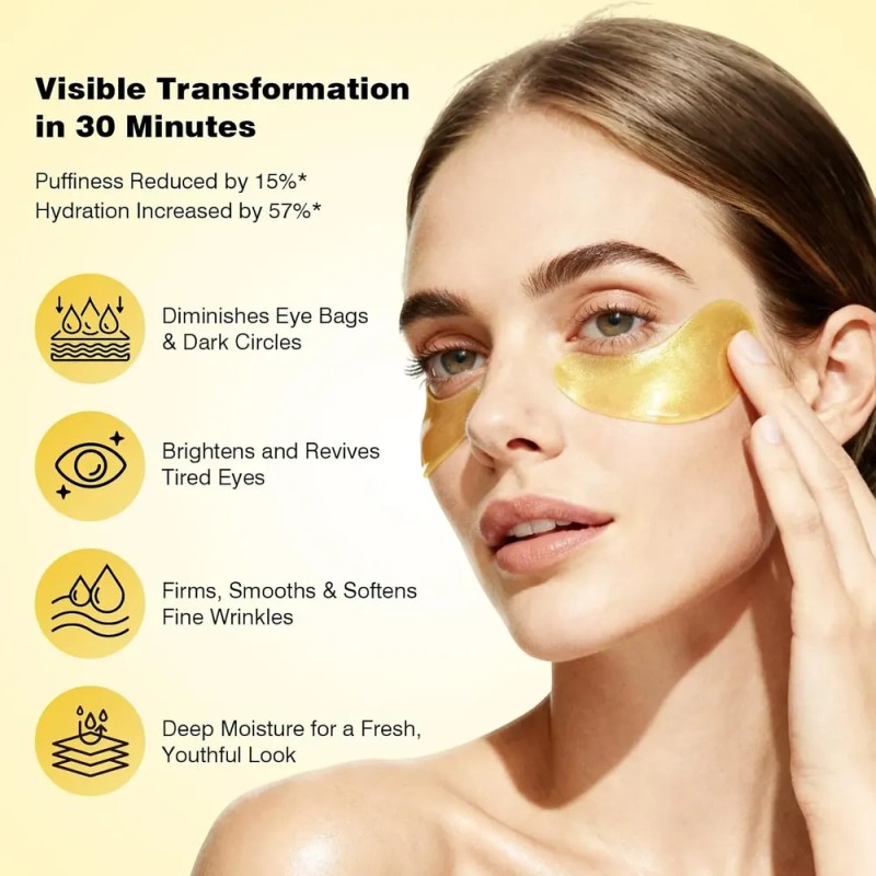 Under Eye Patches, 60 Unidades, Máscara De Ojos Con Colágeno