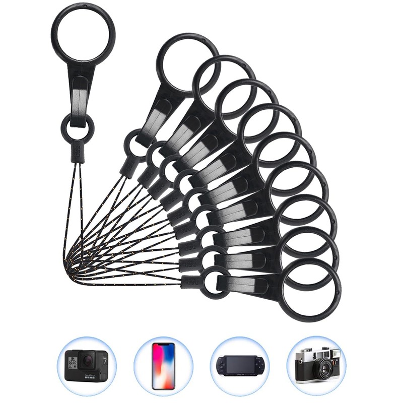 YOUOWO 10 Pcs Lanyards,For USB, Phone, Key Finger Ring Plastic
