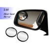 2pc 2" Universal Wide Angle Convex Blind Spot Rear Side
