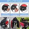 Taeku Bicycle Rear Bag, 27L Multifunctional Waterproof Pack Backpack Bicycle