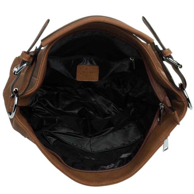 Caspar Women's TS917 Handbag - Brown -