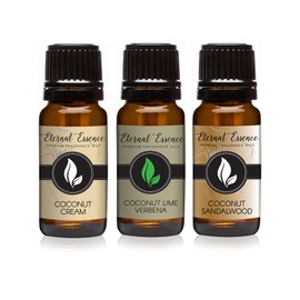 Trio (3) - Coconut Cream, Coconut Lime Verbena & Coconut Sandalwood - Premium Fragrance Oil Trio - 10ML