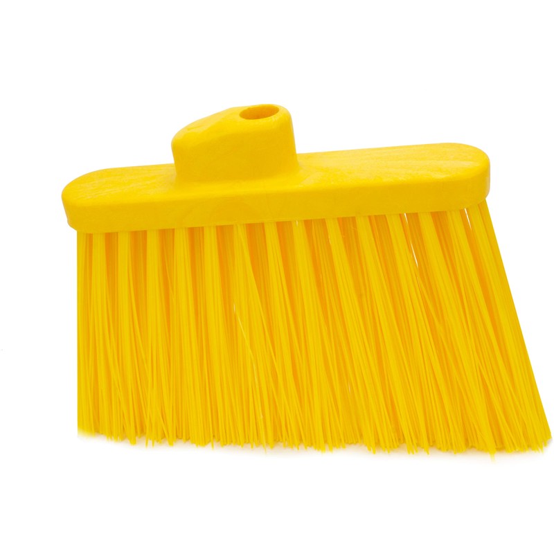 SPARTA Plastic Broom Head, Angled, Un-Flagged for Large Debris Indoor,