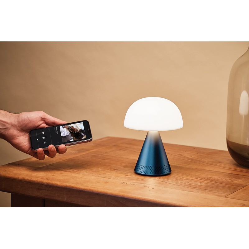 Lexon Mina L Audio 2 in 1 Mushroom Table Lamp