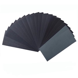 Sander Paper, 40PCS Variety Pack, Assorted Sandpaper for Wood, Metal and Automotive Sanding, Wet Dry Sandpaper Sheets 120/240/320/400/600/800/1200/1500/2000/3000 Grits, 9 x 3.6 Inch