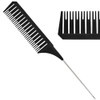 3Pcs Highlighting Combs Set Different Sizes Weaving Hair Combs Professional