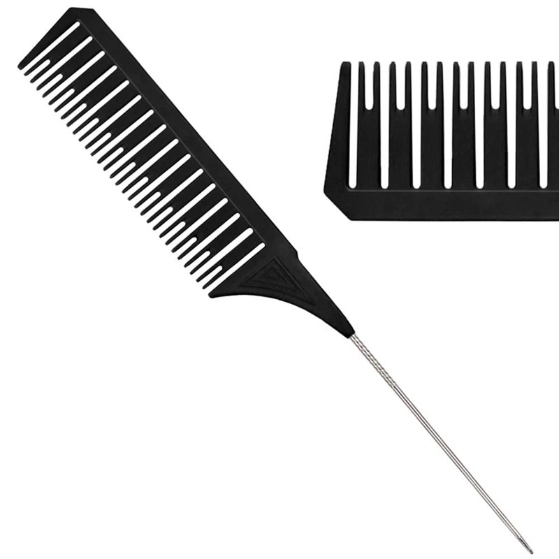 3Pcs Highlighting Combs Set Different Sizes Weaving Hair Combs Professional