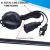 Twidec/Foot Switch Floor Black Foot Pedal Push Switch Round Inline