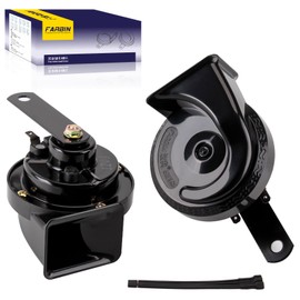 FARBIN Train Horn for Truck 12V Car Horns Loud Waterproof Auto Horn Electric Snail Horn Kit for Any 12V Vehicl (black, 12v)