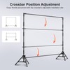 DUYIKJ Backdrop Banner Stand,8 x 8 Ft Heavy Duty Adjustable