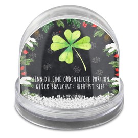 Mr. & Mrs. Panda Snow globe flower clover leaf gift, summer decoration, shamrocks, flowers, miracle ball, shaking ball, new beginning, flower decoration