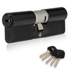XFORT Colossus Matt Black 3 Star Kitemarked Euro Cylinder Lock
