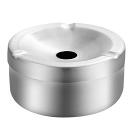 Hanlongyu Smokeless Ashtray for Outside Patio Waterproof, Stainless Steel Metal Ash Tray Outdoors Ashtray with Lid for Smokers Indoor Desktop Office Car Indoor Parties Home Decor