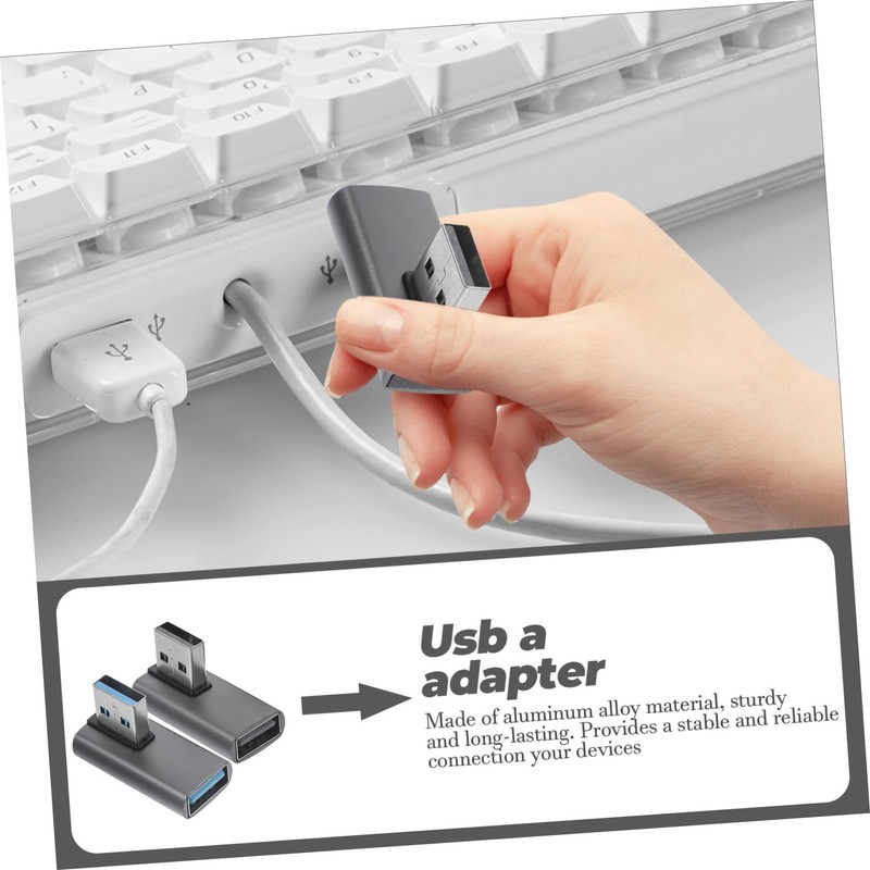 CHILDWEET USB 3.0 90 Degree Adapter 2pcs USB a to