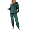 Vlazom Women Pyjamas,Soft Warm Fleece Pjs Sets Fluffy Loungewear Set