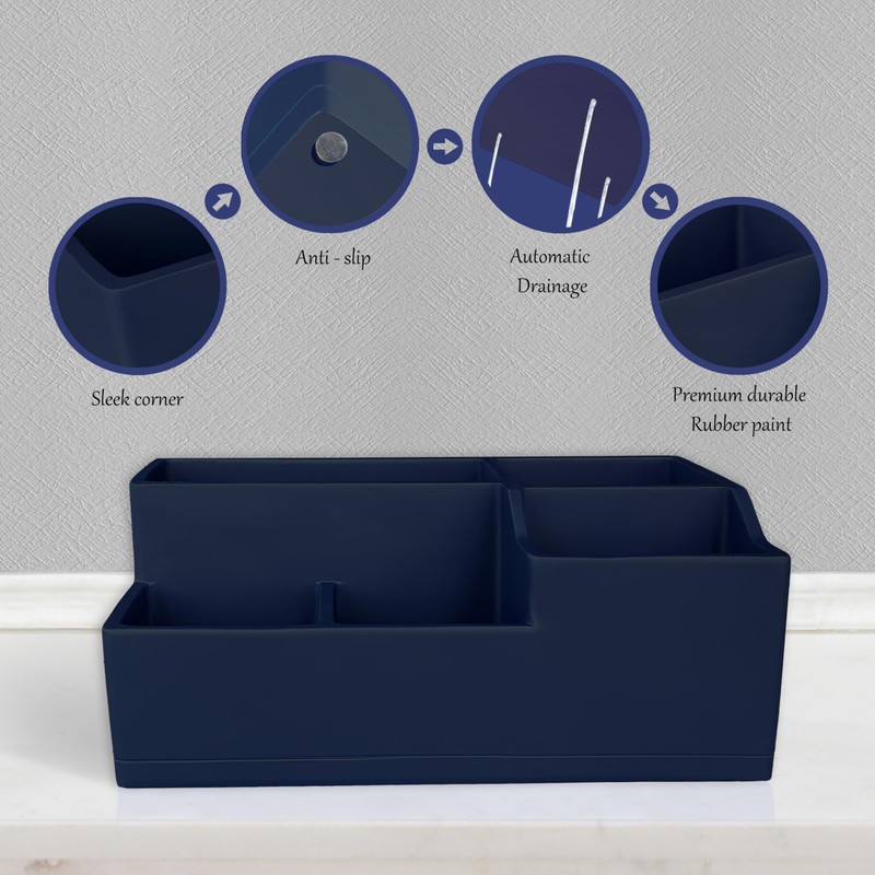 UNICYEEGAR Multi Use Bathroom Toothbrush Holder Organizer, Bathroom Countertop Toothpaste
