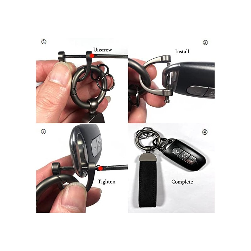 [AIXUAN] Key Chain Dermal Keychain for Men and Women, 360