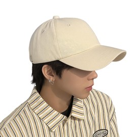 Capprecier Cap, Men's, Large Size, Hat, 23.6 - 25.6 inches (60 - 65 cm), Baseball Cap, UV Protection, Adjustable, Stylish, Golf, Outdoors, Unisex, beige, L