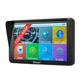 Elebest City 70A Navigation for Car 2024, 7 Inch (17.8 cm) Display GPS Navigation for Car, Motorhome, 40GB Memory, Hands-Free Kit, Bluetooth, Lifetime Free Map Update
