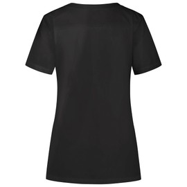 B-well Stella Tunics Women's Care Clothing Women's Slip-On Jacket with Zip Kasaks Elderly Care Women Short Sleeve 4 Pockets, black, L