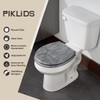 Toilet Seat, Slow Close, Premium Moulded Wood, Quick Release, Slate