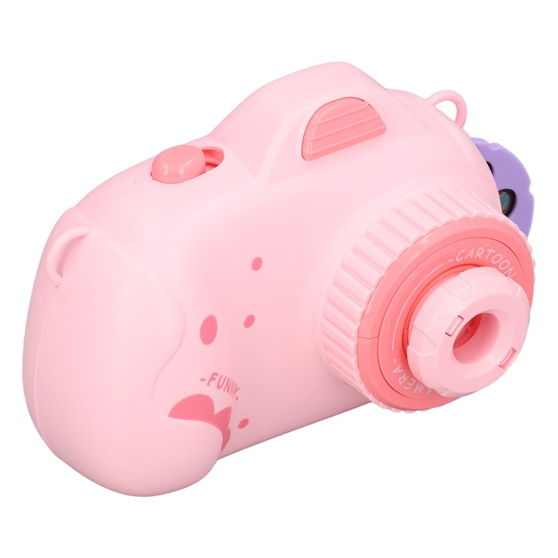 Kids Music Camera Pink Cute Adjustable Puzzle Kids Cartoon Projection