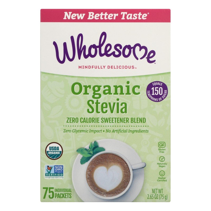 Stevia, 95+% Organic, 75 ct (pack of 6 )