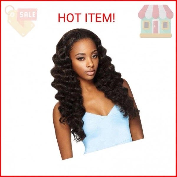 OUTRE Synthetic Hair Half Wig Quick Weave Ashani (1B)
