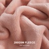 EHEYCIGA Fleece Blanket Dusty Pink Throws for Sofas Fluffy Warm