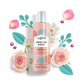 I LOVE English Rose Bodywash, 360ml