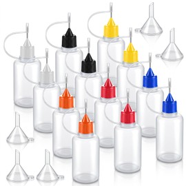 Precision Tip Applicator Bottles 12 PCS 30ml Needle Tip Squeeze Bottles