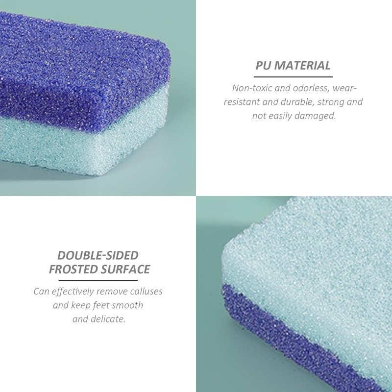 4 Pieces Foot Cleaning Sponges, Pedicure Pumice Stone Exfoliating Sponges,