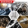SHAOHUA 128pcs M6 Bolt, M6 Hex Bolts and Nuts Kit,