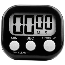 Digital Kitchen Timer, Large Magnetic Digital Kitchen Timer with Large Display, Loud Alarm, and Magnetic Back, Suitable for Kitchen, Work, Study, Fitness and Sports (black)
