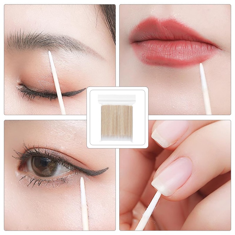 600 Pointed Cotton Swabs, Can Be Used For Tattoos, Eyebrow