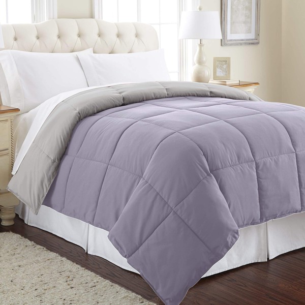 Modern Threads Down Alternative Microfiber Quilted Reversible Comforter/Duvet Insert Ultra
