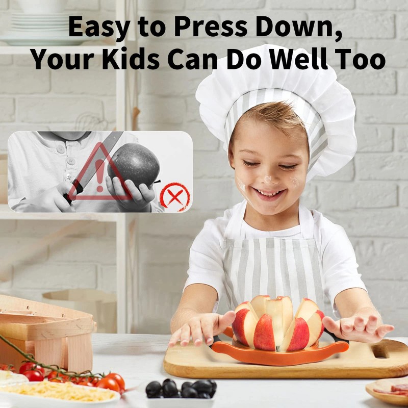 Newness 5.12 Inch Extra Large Apple Slicer, Heavy Duty Apple