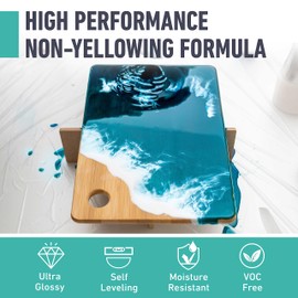 Beast Bond Epoxy Resin 2 Gallon Kit, High-Performance Table Top Epoxy Resin, Self-Leveling, Minimal Bubbles, Clear, Glossy, UV Resistant, Perfect for Table Tops, Crafts. DIY & Pro Number 1 Choice