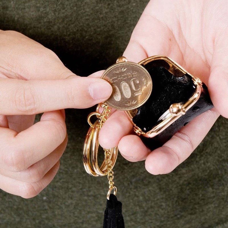 [koronxtu and Cute] Palm-Size Pouch Charm (Black)