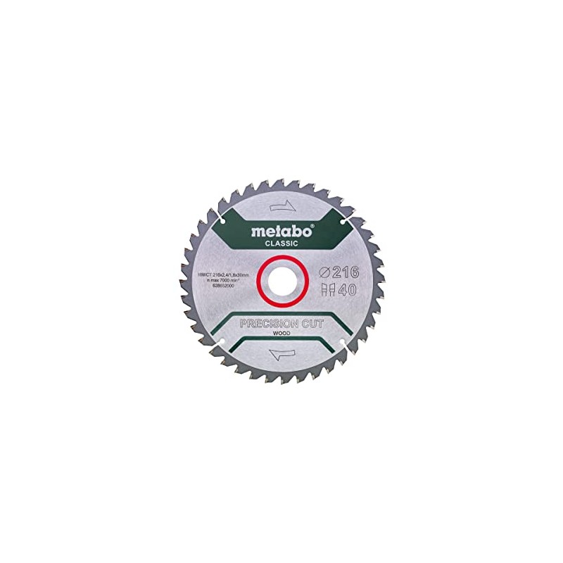 Metabo Werkes GmbH PrecisionCutClassic 628652000 216 x 30 40WZ 5°neg/B