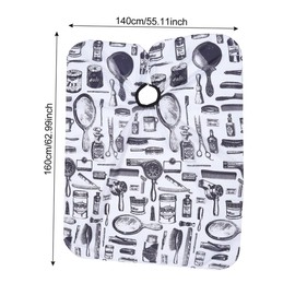 BIUDECO 1set Anti-Static Hair Cutting Cape Hairdressing Gown Capes Tuck Comb Comfortable for Salon Use Keeps Clothing Clean During Haircuts