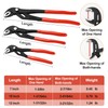 Kowsinde 3-Piece Groove Joint Pliers Set, Adjustable Water Pump Pliers,