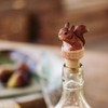 WG4990 Squirrel Bottle Stopper - Decorative Hand Carved Bottle Stopper