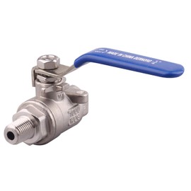 DERNORD Full Port Ball Valve 1 Inch - Male x Female Stainless Steel 304 Heavy Duty for Water, Oil, and Gas,1000WOG (1 Inch NPT)