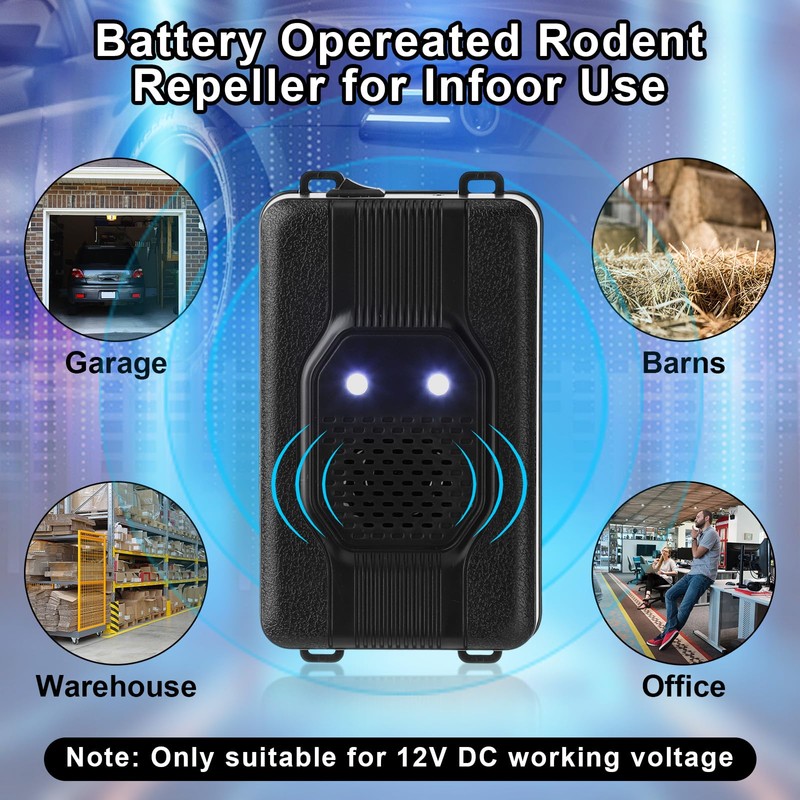 Qualirey 9 Pcs Ultrasonic Rodent Repellent for Car Engines Car